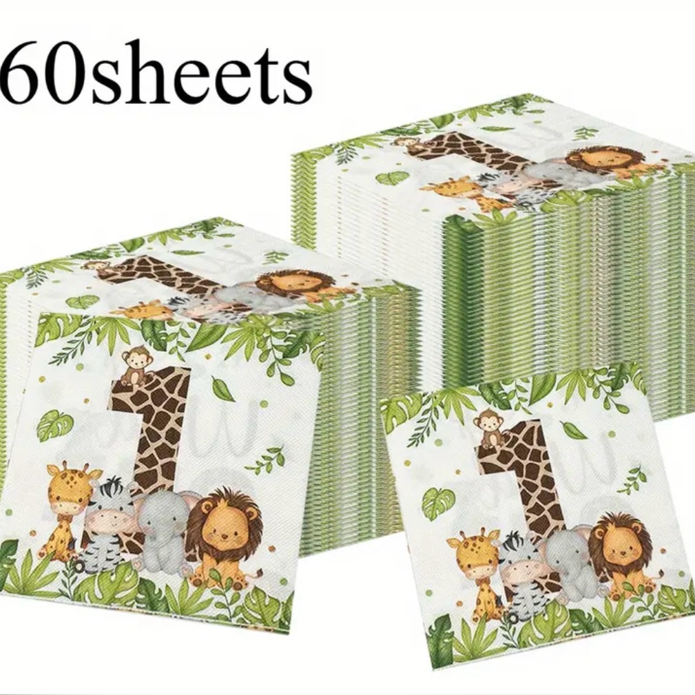 Jungle Animal Party Goodies For Treat Table